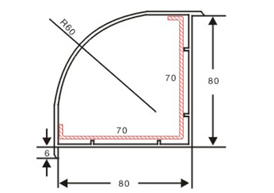 90度轉角80